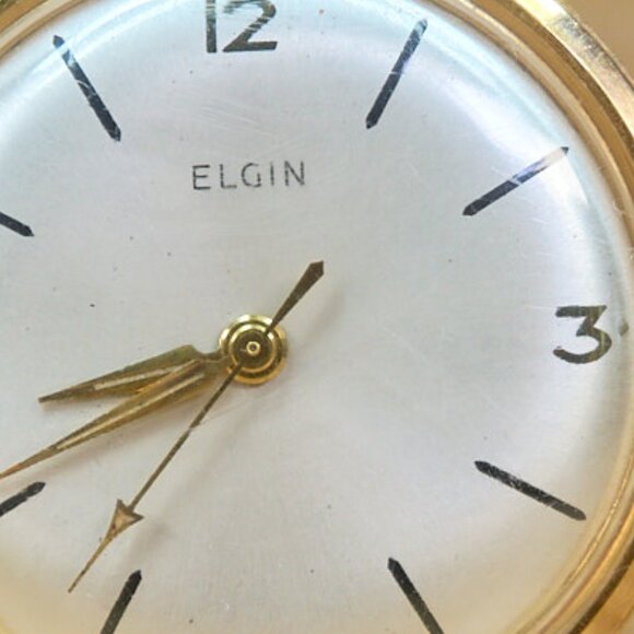 Vintage 60s ELGIN Manual Wind Watch, Gold Tone, Working - Picture 3 of 12